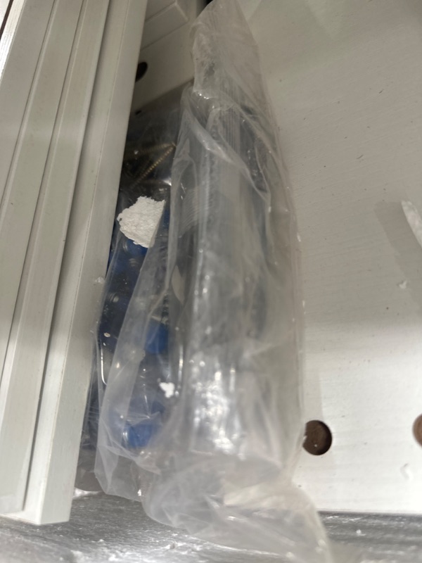 Photo 1 of YAMISSI White Vanity Desk Set, Dressing Table with LED Touch Control and Sliding Mirror for Makeup, 4 Drawers and 7 Cabinets Vanity for Girls and Women