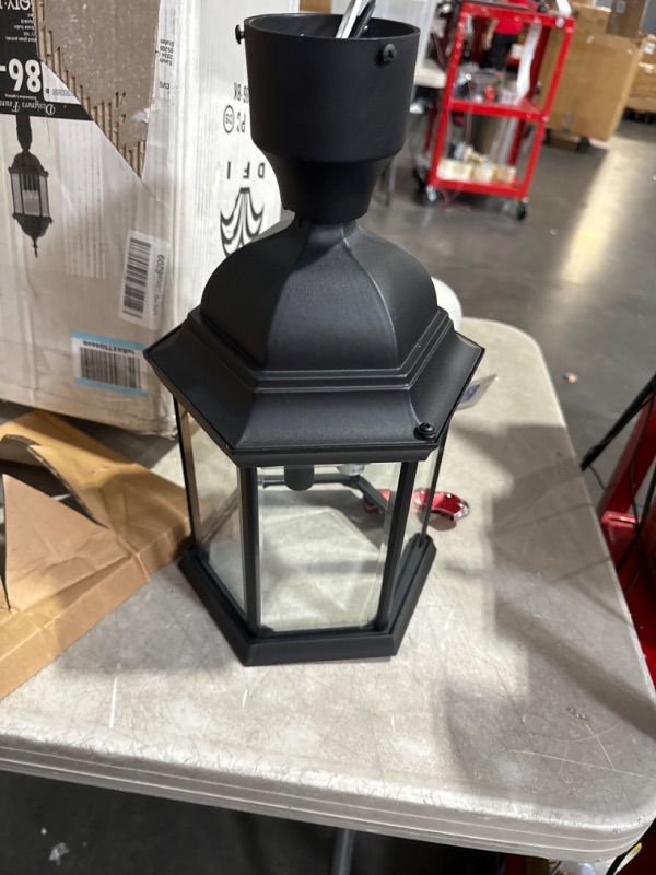 Photo 2 of Designers Fountain 2986-BK Devonshire Post Lanterns, Black Post Lantern 24in H