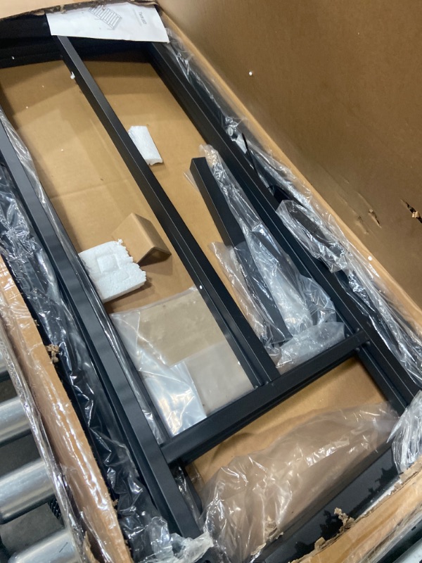 Photo 1 of Twin Bed Frame,14 Inch Black Metal Twin Bed Frame,No Box Spring Needed Twin Size Platform Bed Frame (Twin), Queen