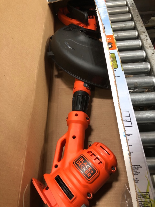 Photo 2 of **MISSING PARTS** BLACK+DECKER String Trimmer with Auto Feed, Electric, 6.5-Amp, 14-Inch (BESTA510)