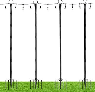 Photo 1 of (Similar to Stock Photo) String Light Poles Black 