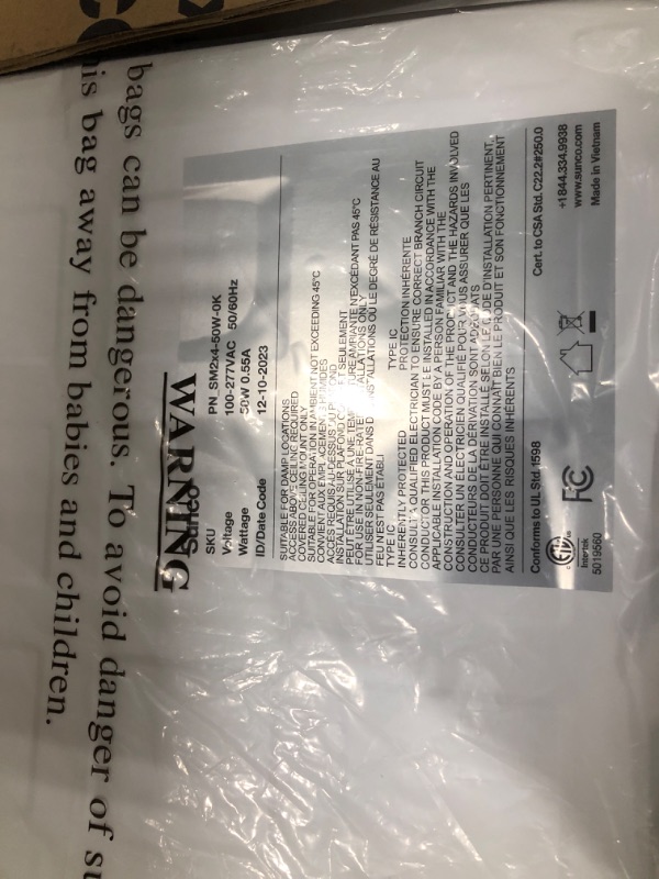 Photo 1 of Sunco 2 Pack 2x4 LED Flat Panel Light Fixture Selectable Color Temperature 4000K/5000K/6000K Drop Ceiling Office Lights 50W Dimmable 0-10V, 5500 LM, Flat Backlit Fixture, Dustproof - ETL, DLC