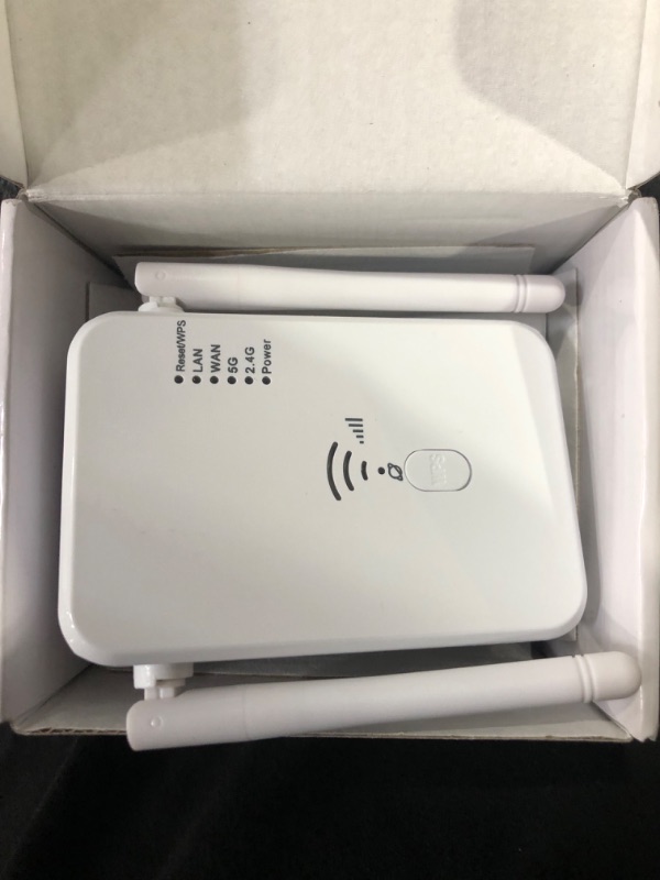 Photo 3 of 2024 WiFi Extender, 5G Dual Band 1200Mbps Fastest WiFi Signal Boosters for Home, Long Range Extenders Covers Up to 8500 Sq.Ft and 40 Devices Wireless Internet Repeater and Signal Amplifier Easy Setup white