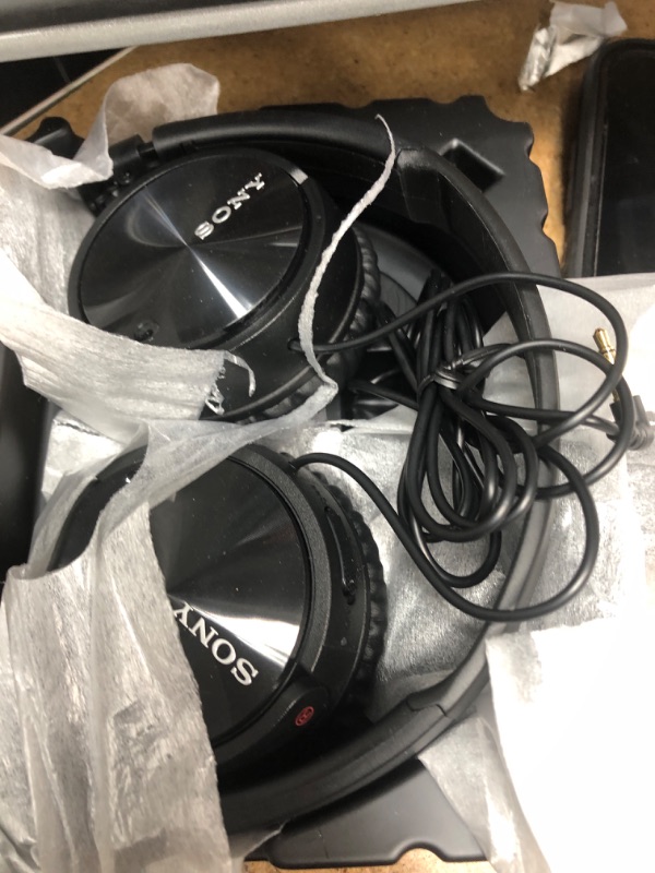Photo 1 of Sony MDRZX110NC Noise Cancelling Headphones, Black MDR-ZX110NC