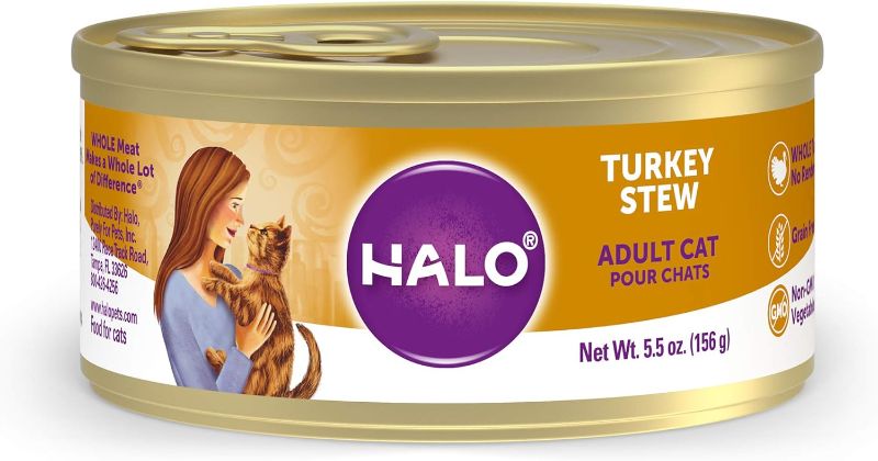 Photo 1 of *8/17/2025* Halo Grain Free Natural Wet Cat Food 12 Pack