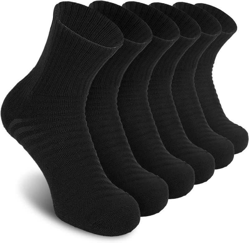 Photo 1 of FuelMeFoot Compression Socks for Men Women - Running Crew Athletic Basketball Socks Anti-Blister Boost Circulation small/med