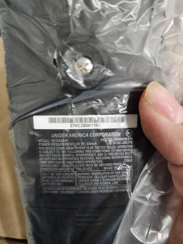 Photo 3 of Uniden BCD436HP HomePatrol Series Digital Handheld Scanner. TrunkTracker V, Simple Programming, S.A.M.E. Emergency/Weather Alert, Covers USA and Canada BCD436HP Base/Mobile Scanner
