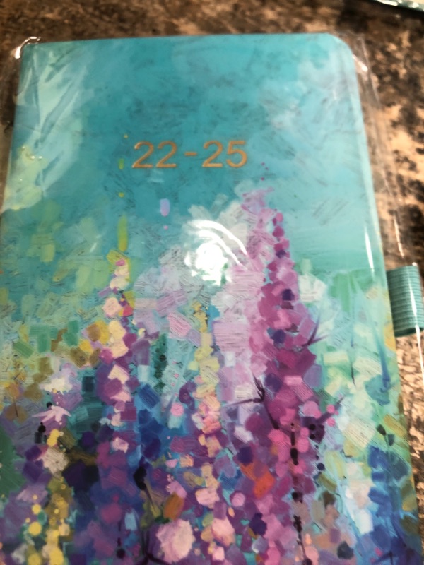 Photo 2 of 2022-2025 Pocket Planner/Calendar - Monthly Pocket Planner/Calendar with 63 Notes Pages, July 2023 - June 2026, 3.8" x 6.3", 3 Year Monthly Planner with Inner Pocket and Pen Hold - Painting Oil   22-25