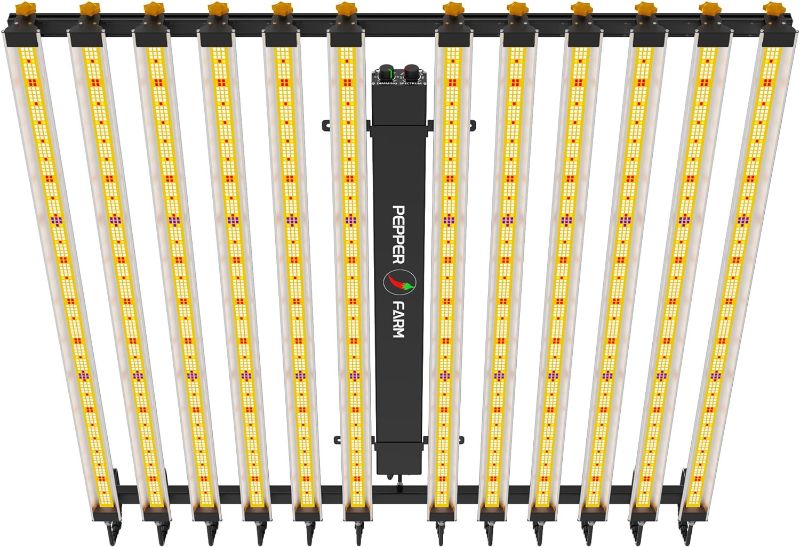 Photo 1 of 1200Watt LED Grow Light PF12000 Dimming Sunlike Full Spectrum Growing Lamps for Seedlings Veg Bloom in Grow Tent Greenhouse Daisy Chain
