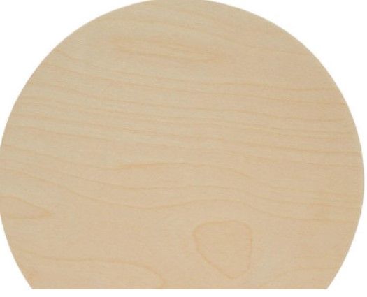 Photo 1 of 14" Circle Wooden Cutout, 1/4" Thick 2pk 
