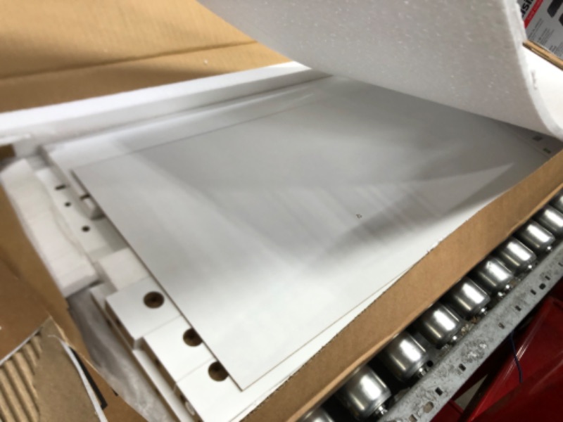 Photo 1 of TaoHFE White Narrow Console Table with Storage Modern Wood Entryway Table with Drawer Hallway Table Sofa Tables for Living Room,Entrance Tables for Front Door Corridor, Office, White