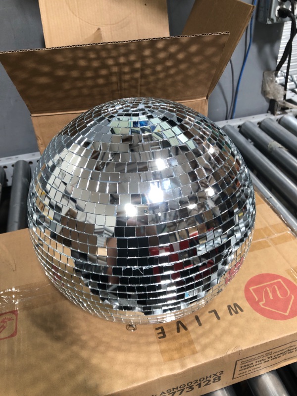 Photo 2 of 10" Mirror Disco Ball Great for a Party or Dj Light Effect Christmas