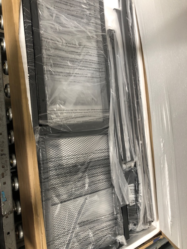 Photo 1 of SUPERJARE L Shaped Desk with Power Outlets, Computer Desk with Drawer, Reversible Corner Desk with Grid Storage Bookshelf, Home Office Desk, Black…