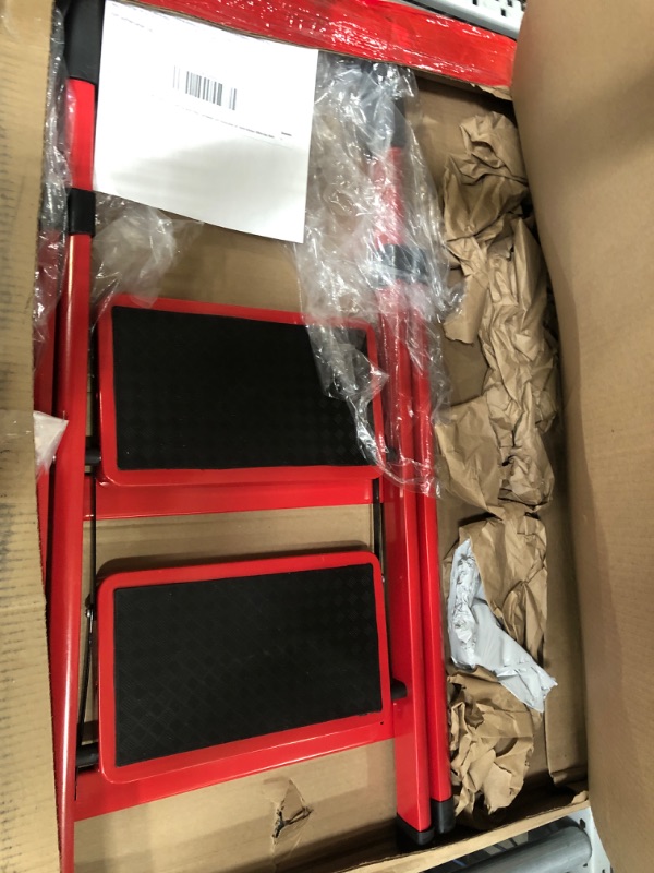 Photo 1 of 2 Step Ladder,Folding Step Stool with Handgrip and Anti-Slip Wide Pedal,Lightweight and Sturdy,Ideal for Home Kitchen Office Use.