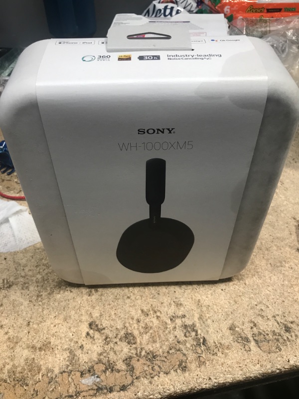 Photo 3 of Sony WH-1000XM5 Wireless Industry Leading Noise Canceling Headphones with Auto Noise Canceling Optimizer, Crystal Clear Hands-Free Calling, and Alexa Voice Control, Black