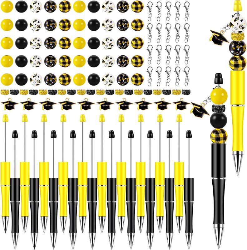 Photo 1 of SATINIOR 20PCS  GRADUATION BEADS YELLOW AND BLACK 