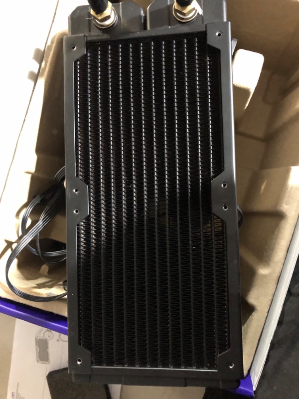 Photo 3 of ***USED*POSSIBLE MISSING HARDWARE***
NZXT Kraken 240-240mm AIO CPU Liquid Cooler - Customizable 1.54"" Square LCD Display for Images, Performance Metrics and More - High-Performance Pump - 2 x F120P Fans - Black 240mm Kraken Black