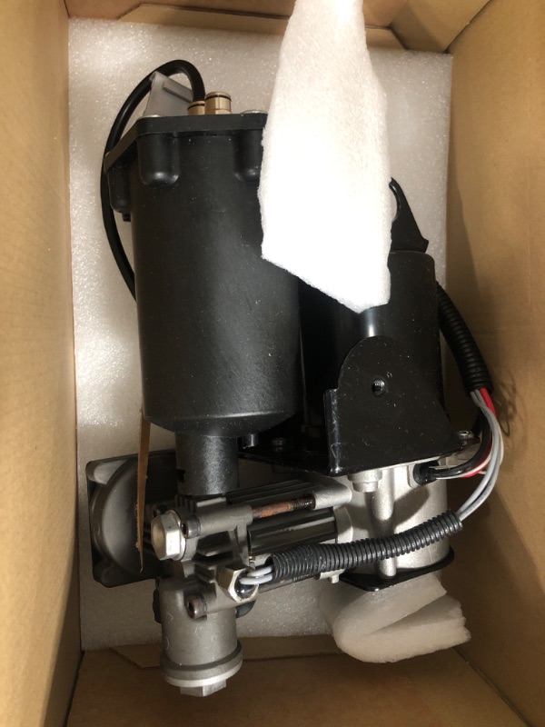 Photo 3 of (used)(possible lose pieces) LR023964 Air Suspension Compressor Pump (Hita-chi System) Replacement for 2006-2013 Range Rover Sport