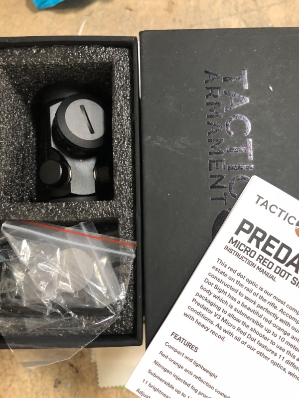Photo 1 of Predator V3 Compact Red Dot Sight | Combat Veteran Owned Company | 45 Degree Offset Mount and Riser Mount Included | Reflex Rifle Optic with 11 Adjustable Brightness Settings | Reddot Gun Scope