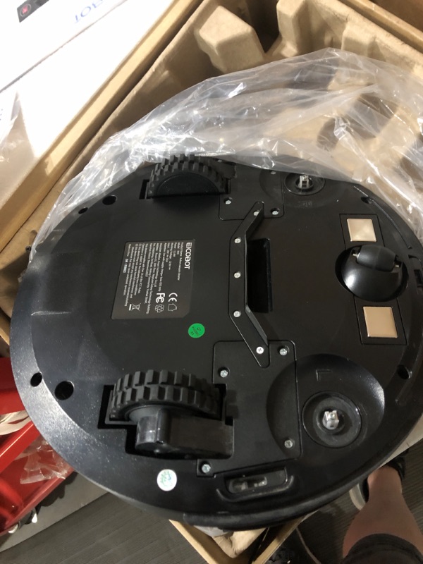 Photo 3 of EICOBOT Robot Vacuum Cleaner, 2300Pa Strong Suction Power, Tangle-Free, Slim, Quiet, 120 Mins Runtime, Auto Self-Charging Robotic Vacuum Cleaner Ideal for Low Carpet, Pet Hair, Hard Floors, GreyBlack