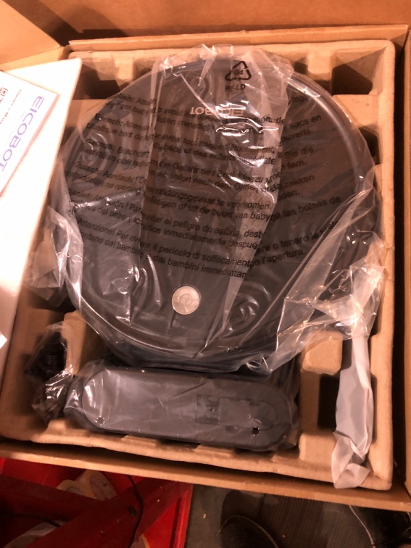 Photo 2 of EICOBOT Robot Vacuum Cleaner, 2300Pa Strong Suction Power, Tangle-Free, Slim, Quiet, 120 Mins Runtime, Auto Self-Charging Robotic Vacuum Cleaner Ideal for Low Carpet, Pet Hair, Hard Floors, GreyBlack