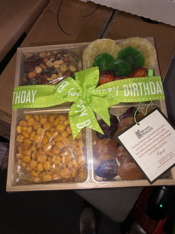 Photo 2 of (NON-REFUNDABLE) SIMILAR - Broadway Basketeers Nuts & Dried Fruit Gift Basket A Healthy Birthday Gourmet Gift Tray for Celebration