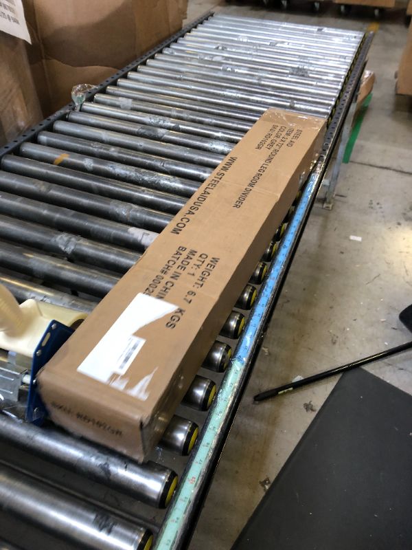 Photo 1 of SteelAid Room Divider (Double Panel) – Folding Partition Privacy Screen for Office, Classroom, Dorm Room, Kids Room, Studio, Conference - 142" x 72" - Easy to Assemble, Freestanding & Foldable Two Panels, 144” (72” x 2) Grey