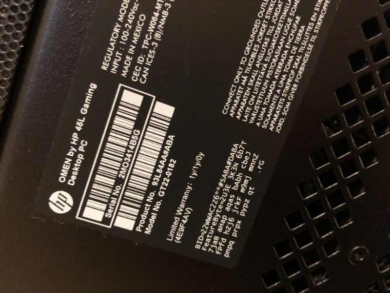 Photo 9 of HDMI PORT DOESNT WORK ON GPU!!! HP OMEN 45L Gaming Desktop, AMD Ryzen 9 5900X, 32 GB RAM, 1 TB Solid State Drive, NVIDIA GeForce RTX 3080 Ti Graphics, Windows 11 Home, GT22-0182 (2023)