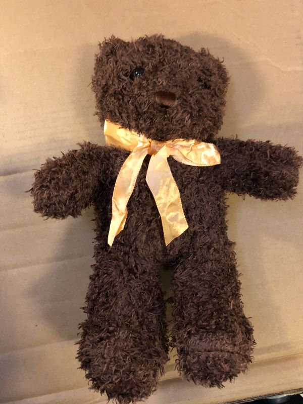 Photo 1 of DARK Brown Teddy Bear Plush, 12 Inch Bear Stuffed Animal