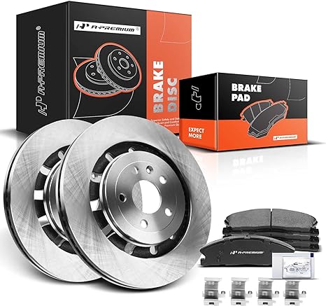 Photo 1 of A-Premium 13.86 inch (352mm) Front Vented Disc Brake Rotors + Ceramic Pads Kit Compatible with Select Ford and Lincoln Models - Explorer/Taurus/MKT/Flex 2013-2019, MKS, Police Interceptor Sedan, 6-PC