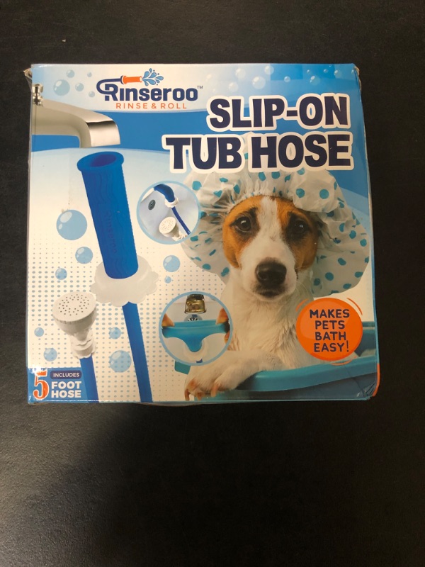Photo 2 of 
Rinseroo Slip-On Bathtub Faucet Sprayer Attachment. Ultra-Flex Dog Shower Hose Adapter Portable Hose Attachment with Sprayer Pet Showerhead Attach Tub Spout...