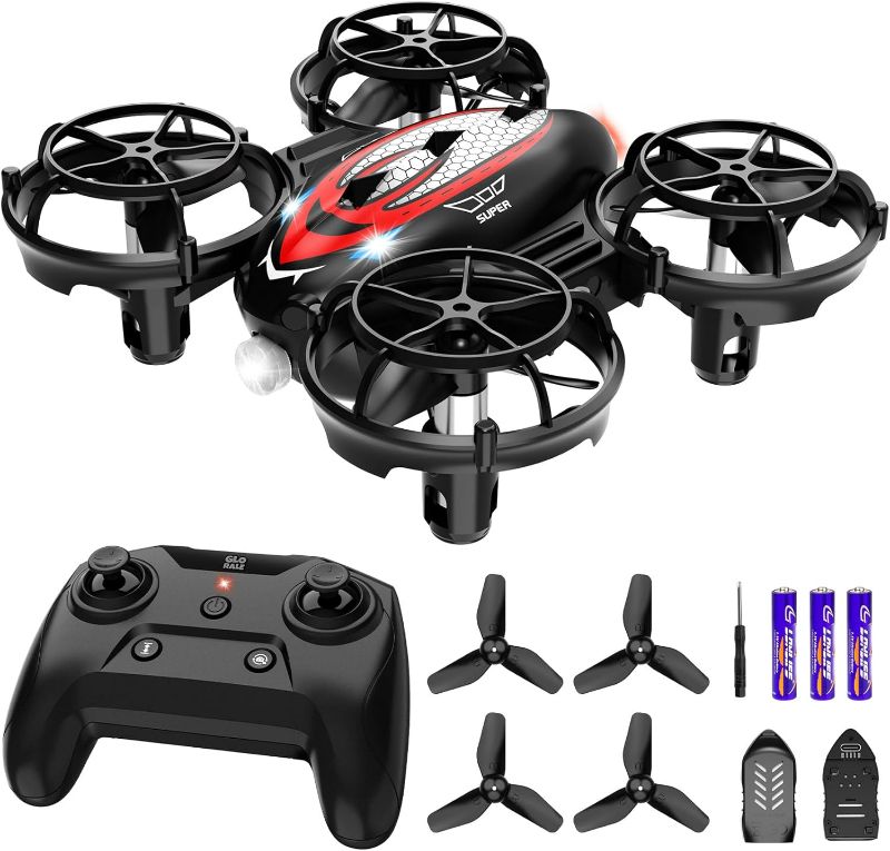 Photo 1 of Mini Drone for kids and Beginners RC Quadcopter Indoor Small Helicopter Plane with Auto Hovering, 3D Flip, Headless Mode and 2 Batteries, Great Toy Gift (UBT19)