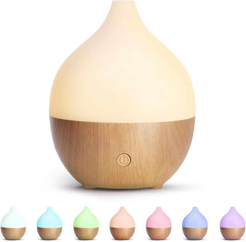 Photo 1 of SALKING Essential Oil Diffuser, 100ml Small Aromatherapy Diffuser with Auto Shut-Off Function, Ultrasonic Diffusers for Essential Oils, Cool Mist Humidifier with Warm White Lights, for Office Home