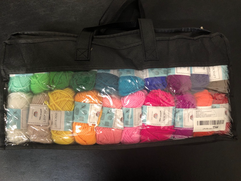 Photo 2 of 113 Piece Crochet with Yarn Set–1600 Yards Assorted Yarn 73PCS Crochet Accessories Set Including Ergonomic Hooks, Knitting Needles & More Ideal Beginner Kit