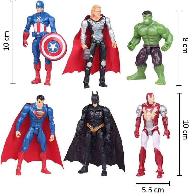 Photo 1 of Superhero Flash Action Figures Set of - Best Toys Set for Boys - Collectible Models - Exclusive Cake Topper