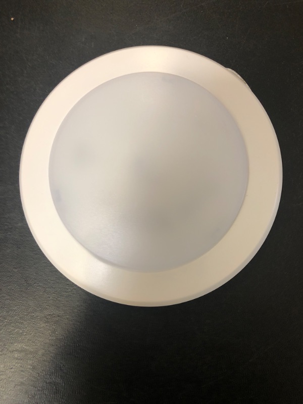 Photo 2 of 6Inch LED Disk Light, 15W White Surface Mount Ceiling Light, Dimmable Low Profile Recessed Disc Light, Metal Baffle Trim Light Fixture for Home Improve, 1000LM 5000K Daylight, Pack of 1