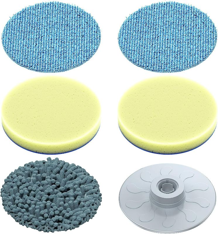 Photo 1 of LABIGO Brush Head 5 Pack, Replaceable Brush Heads for Spin Scrubber, Cordless Spin Scrubber for Bathroom Floor Car Tile