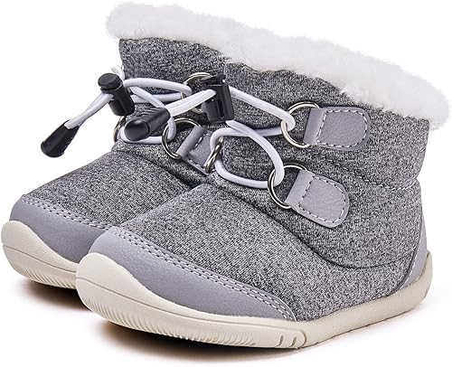 Photo 1 of Size 4 - BMCiTYBM Toddler Winter Snow Boots Boys Girls Cold Weather Baby Faux Fur Shoes (Infant/Toddler/Little Kid)