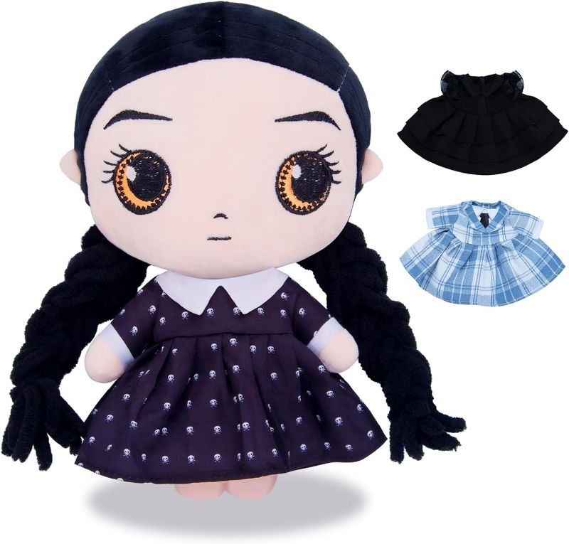 Photo 1 of Girls Plush Dolls Toy with 3 Dress-Up Outfits,10 Inches Halloween Doll with Dresses,Stuffed Doll Set for Birthday and Party Favors, for Girls and Kids