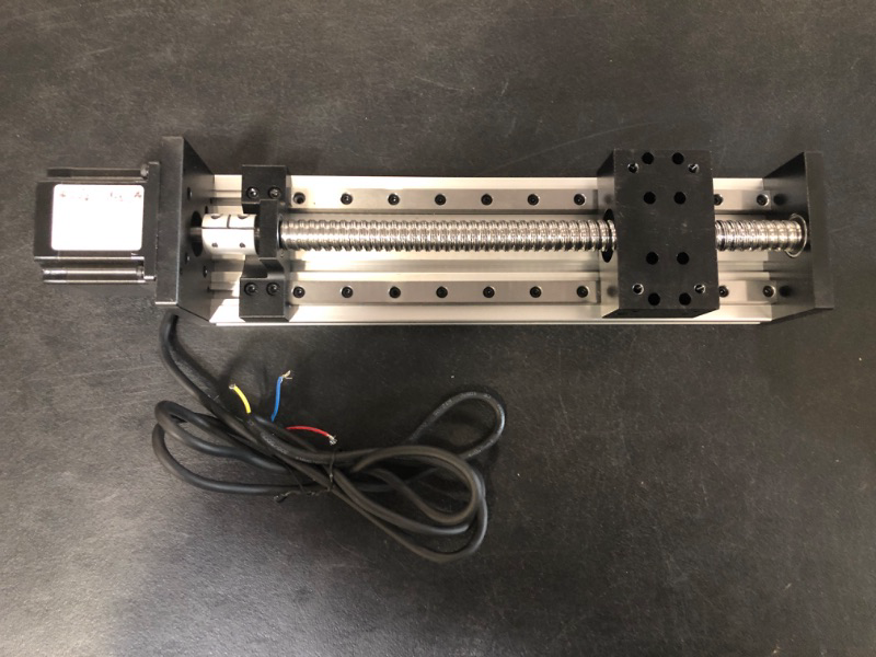 Photo 2 of 200mm Length Travel Linear Stage Actuator with Square Linear Rails Ballscrew SFU1204 with NEMA17 Stepper Motor for DIY CNC Router Parts X Y Z Axis