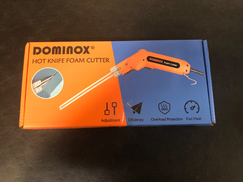 Photo 3 of DOMINOX Hot Knife Foam Cutter, Foam Cutting Tool Kit, Heavy-duty Case Styrofoam Cutter for Cutting Foam Board Insulation, EPP, EPS, XPS, EVA, EPE, PU, KT Board, Sponge, Nylon
