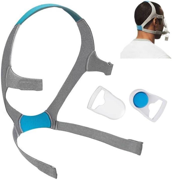 Photo 1 of  (Without Mask) f20 Headgear with Clips, Replacement CPAP Mask Headgear Strap with Clips CPAP Supplies for Airfit/AirTouch F20, Large