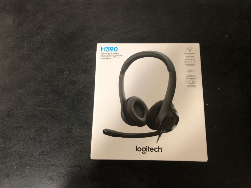 Photo 3 of 
Logitech H390 Wired Headset for PC/Laptop, Stereo Headphones with Noise Cancelling Microphone, USB-A, in-Line Controls for Video Meetings, Music, Gaming and...