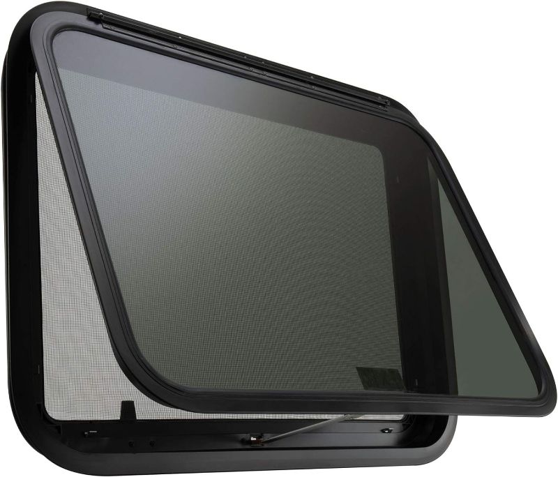 Photo 1 of RecPro RV Exit Window 30" W x 22" H Optional Trim | RV Window Replacement (with Trim Ring) | Made in USA