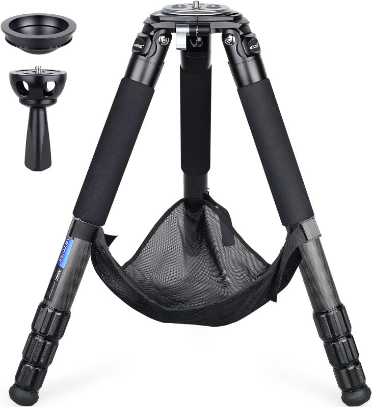 Photo 1 of Carbon Fiber Tripod Heavy Duty Bowl Tripod ARTCISE AS90C Camera Tripod Ultra Stable Carbon Tripod Stand with 75mm Bowl and Adapter 10 Layers Carbon Fiber 40mm Leg Tube Max Load 88 Lbs/40kg