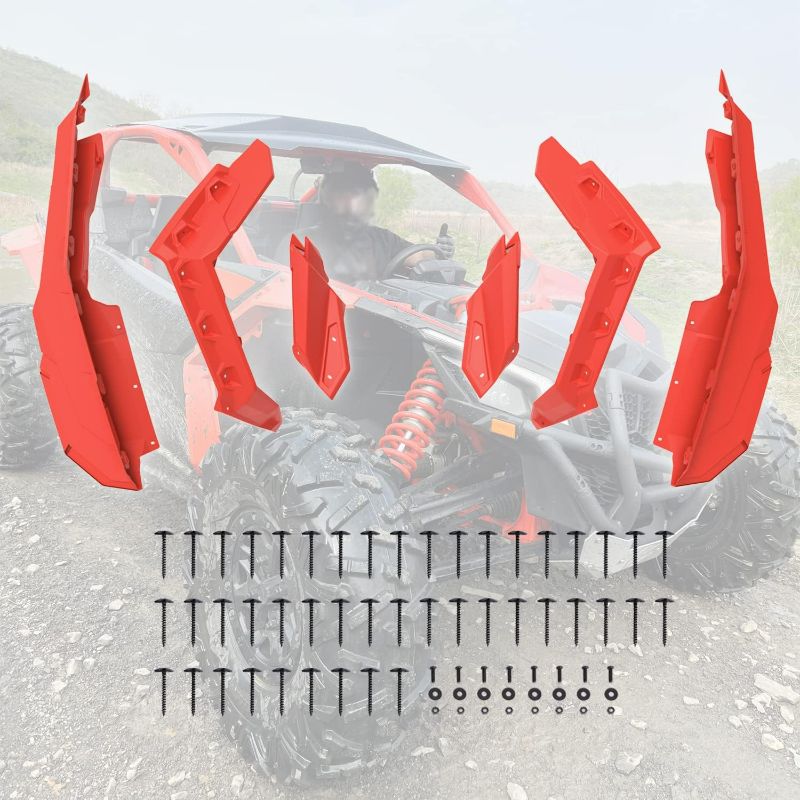 Photo 1 of ELITEWILL Maverick X3 Fender Flares Extended Mud Guards Front and Rear Compatible with 2017-2024 Can-Am Maverick X3 / X3 Max Ds Turbo R RR Replace OEM #715002973