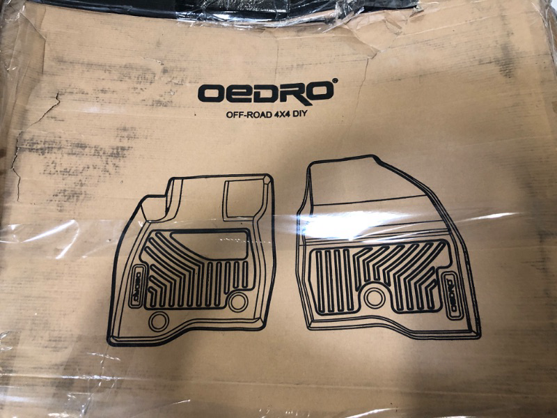 Photo 3 of OEDRO Floor Mats Compatible with Honda Pilot 2023-2024, Includes 1st, 2nd and 3rd Row Floor Liners, Custom Fit TPE All Weather Car Liners, Black