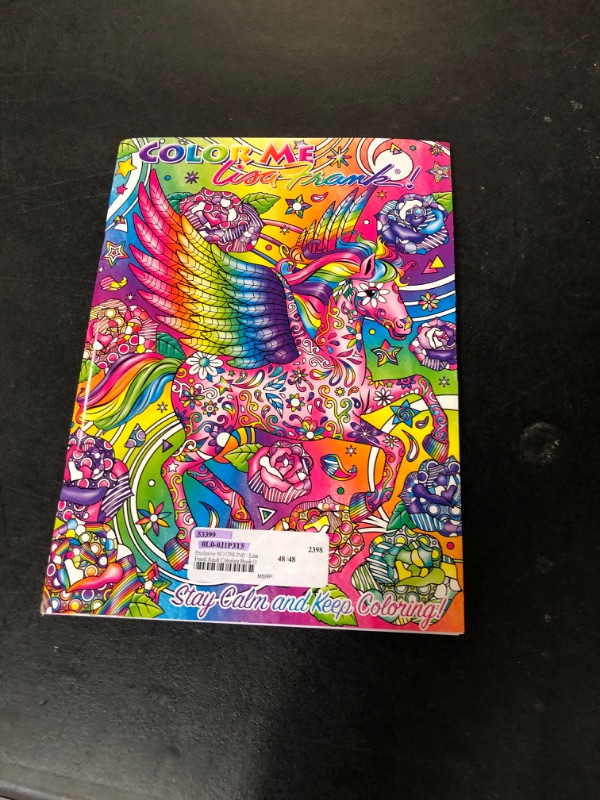 Photo 2 of Lisa Frank Coloring Book for Adults Relaxation Set ~ Advanced Lisa Frank Adult Coloring Book with 50 Bonus Stickers (Lisa Frank Bundle)