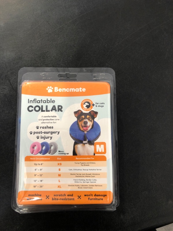 Photo 2 of Dog Cone Collar for Small Medium Large Dogs After Surgery, Inflatable Dog Neck Donut Collar, Adjustable Dog Cone, E-Collar for Dogs Recovery, Soft Dog Cones Alternative, Protective Pet Cones for Dogs