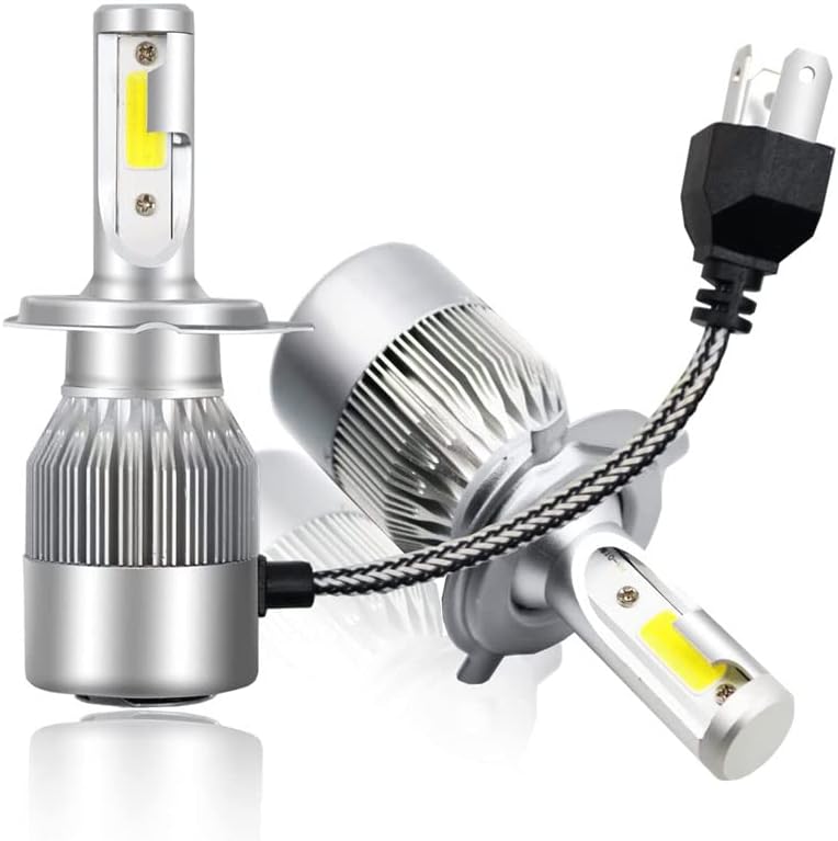 Photo 1 of LED Headlight Bulbs - Cool White Beam Bulbs with Cooling Mechanism and Fast Installation - Waterproof IP68 Compatible with Most Vehicles, H4 9003 Hi/Low with COB Chips 8000 Lm 6500K